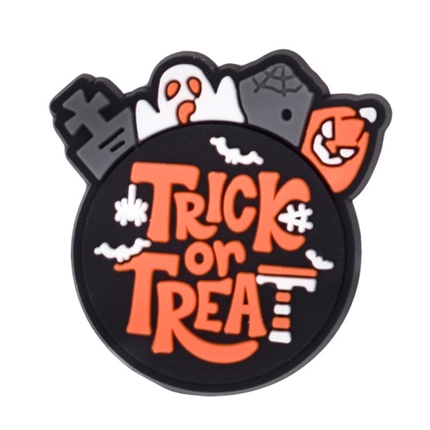 Venta única, 1 pieza de adornos de PVC para zapatos con forma de fantasma de Halloween, accesorios para zapatos DIY, decoración para zuecos clásicos, regalos de Navidad para niños