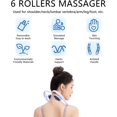 Manual Neck Massager Roller Neck Roller Massager with6+2 Balls Massage