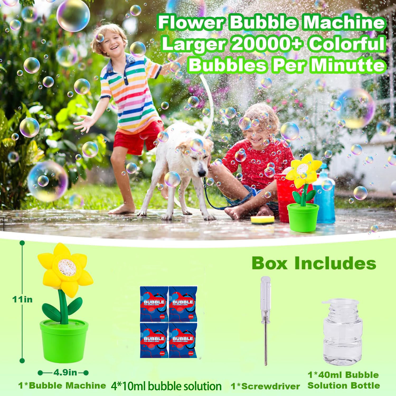 Beautysureup Bubble Machine with Light and Music photo 5