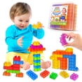 thumbnail image 1 of Bloques de construcción Sensory Soft LESONG para niños pequeños de 1 a 3:36 unidades, 1 of 7