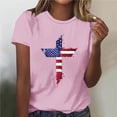 thumbnail image 5 of 4th of July Patriotic Tops for Women Independence Day T-Shirts 250th Shirts Funny USA Star Strips Graphic Tees, 5 of 5