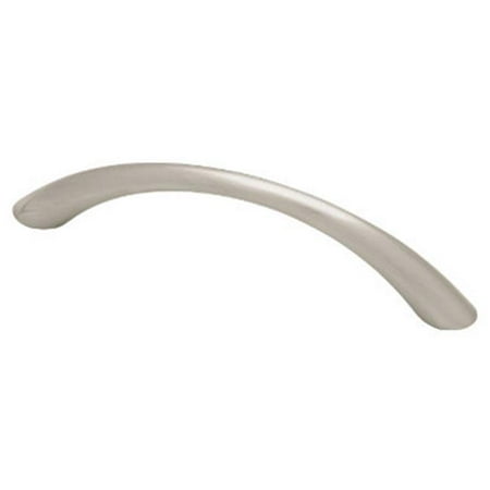 96mm Bow Pull Satin Brainerd Mfg Co/Liberty Hdw P0270AH-SN-C Cabinet Pull, Taper Bow, Satin Nickel, 96mm ()