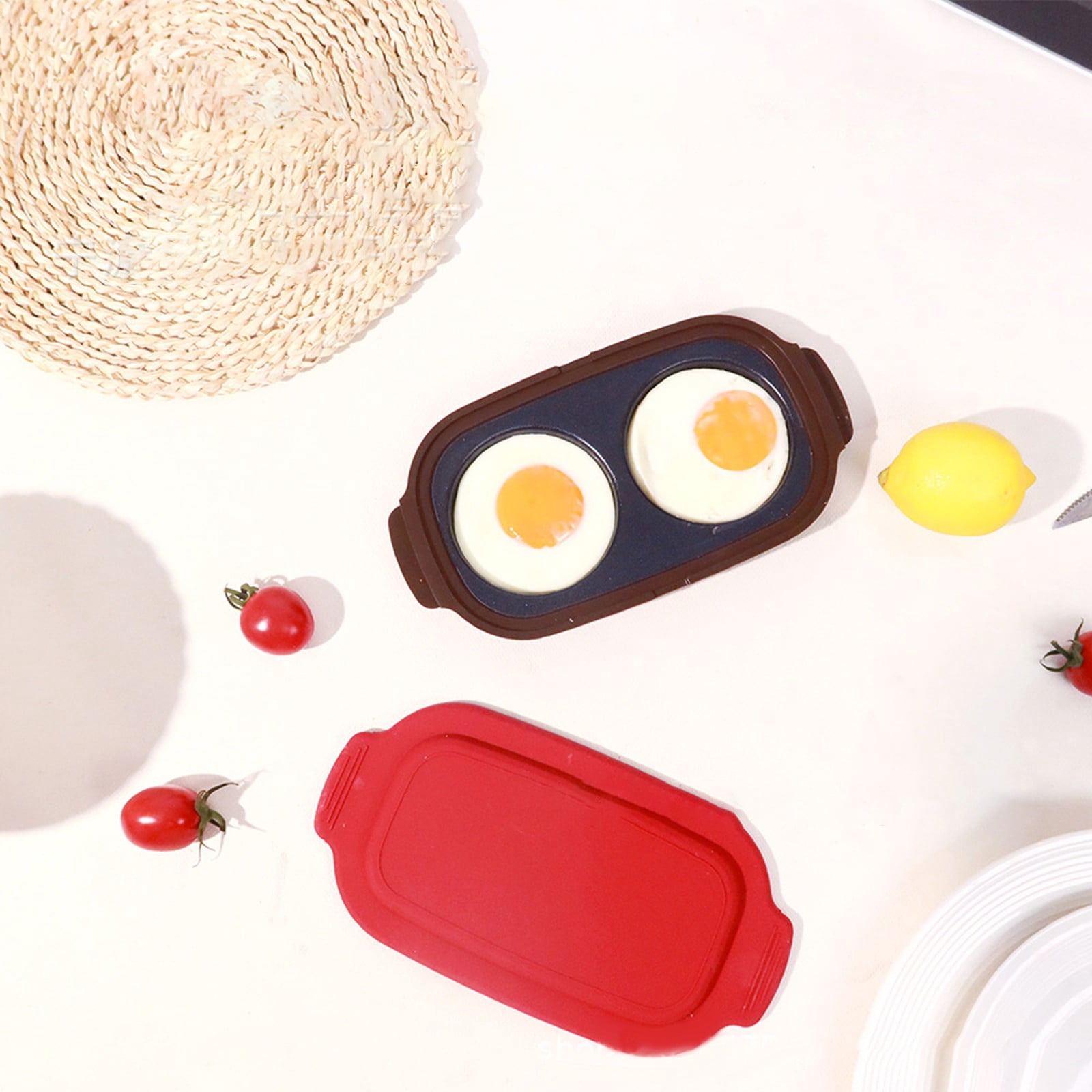 Baking Supplies Top Gadgets for Bakers Quick Heat Microwave Egg Cooker|Poacher|Fryer Multi Use Microwave Egg Maker for Breakfast Sandwiches Dishwasher Time Portable for Home Travel Gifts(Red)