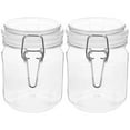 thumbnail image 1 of SHISUYAN 2Pcs Honey Jars Airtight Jam Bottles Plastic Sealed Jar Airtight Caviar Jars for Home, 1 of 6