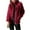 Wine, variant on HKEJIAOI Winter Clearance S-A1 Womens Winter Coats Fleece Turn-down Collar Zip Up Long Sleeve Sherpa Jackets with Pockets