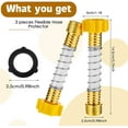 thumbnail image 2 of Flexible Hose Protector Coiled Spring Extension Yellow 3 Piece, 2 of 6