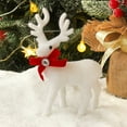 thumbnail image 5 of Sinyiin Christmas Plush White Reindeer Stuffed Animal Festival Ornament Toy For Kids Holiday Nursery Decoration Christmas Gift, 5 of 12