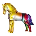 thumbnail image 1 of Figura de caballo de cristal sintético, pequeña estatua de caballo transparente, escultura de animal coleccionable para sala de estar, hogar, oficina, decoración de escritorio, 1 of 8