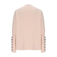 thumbnail image 3 of Craaazy Women's Casual Christmas Shirts V Neck Button Blouses Fall Winter Puff Long Sleeve Shirts Business Work Tops for Women, 3 of 6