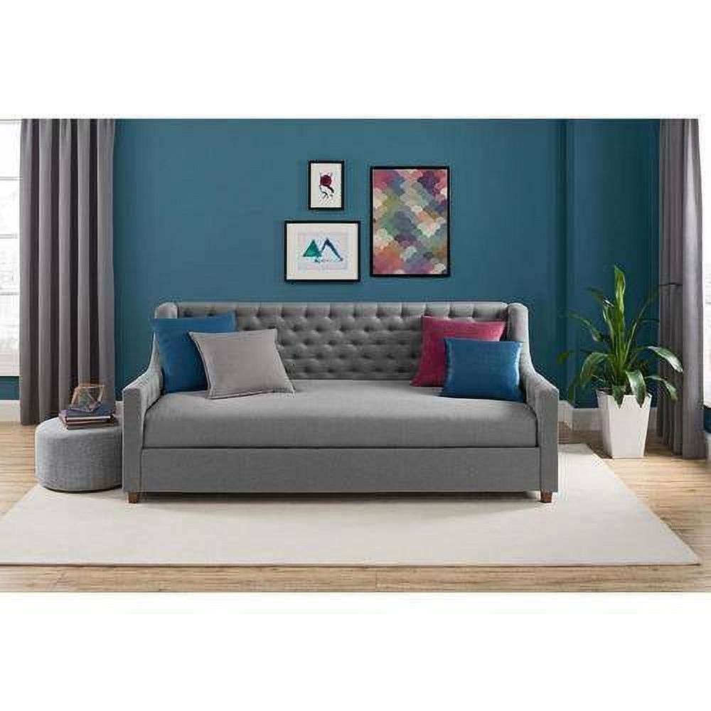 Jordyn Upholstered Daybed Twin, Grey Linen - image 4 of 8