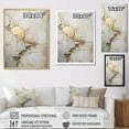 thumbnail image 4 of Designart "Splitting Nature In Grey And White II" Abstract Shapes Floater Framed Canvas Wall Art, 4 of 5
