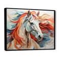 thumbnail image 2 of Designart "Spirit Of Equus Colorful Horse" Animals Floater Framed Wall Decor, 2 of 7