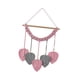 thumbnail image 4 of Tapiz de macramé para pared, tapiz de hojas, decoración bohemia, artesanía, hecho a mano, tejido Rosa, 4 of 9