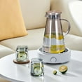 thumbnail image 4 of Bilqis Deals Glass Pitcher With Lid 2 Liter Large Capacity Hot And Cold Pitcher With Handle For Homemade Beverages Juices Iced Tea And Milk, 4 of 7