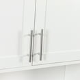 thumbnail image 4 of Noble House Sora 37.8" Bathroom Mirror Cabinet, Dual Tissue Slots, Adjustable Shelves, Wall-Mounted Storage, White, 4 of 9