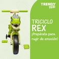 thumbnail image 3 of Triciclo Rex Verde Dinosaurio Trendy Kids, 3 of 6