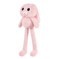 thumbnail image 2 of Wangscanis Stuffed Cartoon Bunny Dolls Plush Rabbit Toy with Retractable Pulling Ears, 2 of 8