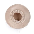 thumbnail image 5 of Hsqqdc 1pc Champagne Gold Satin Floral Church Hat Women Elegant Fascinator for Wedding Photography Banquets, 5 of 7