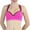 Neon Pink and Black, variant on Women's Striped Sports Bra