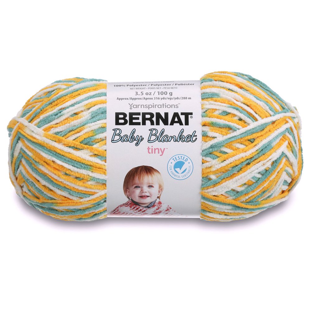 Bernat Baby Blanket Tiny Yarn (100 G/3.5 Oz), Dandelion Skies