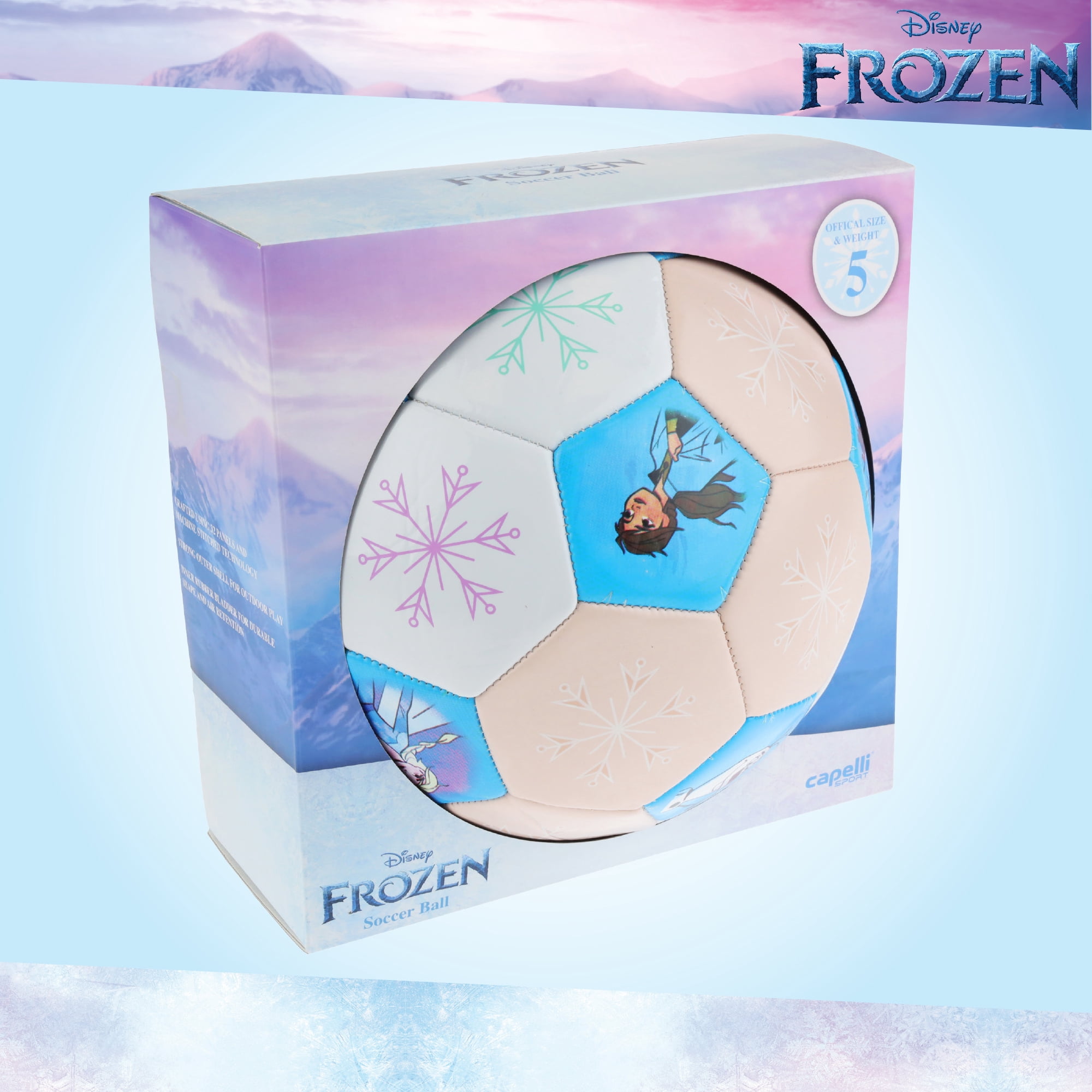 Disney Frozen Snowflakes Soccer Ball, Size 5