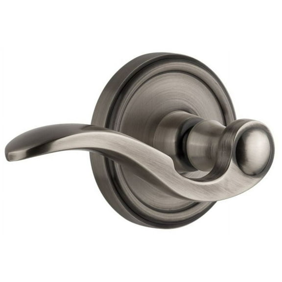 Grandeur Geobel_Psg_238_Lh Georgetown Solid Brass Left Handed Passage Set - Grey