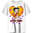 thumbnail image 2 of T-Shirt Blanc 2X-Grand Betty Boop Géant Cœur, 2 of 4
