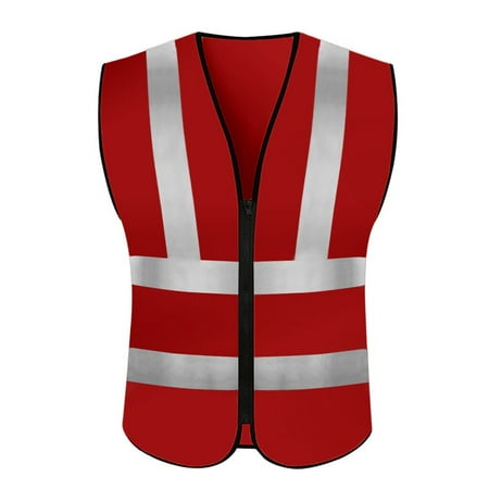 

Mackneog High Visibility Running Reflective Vest Security Equipment Night Work Tops Outdoor