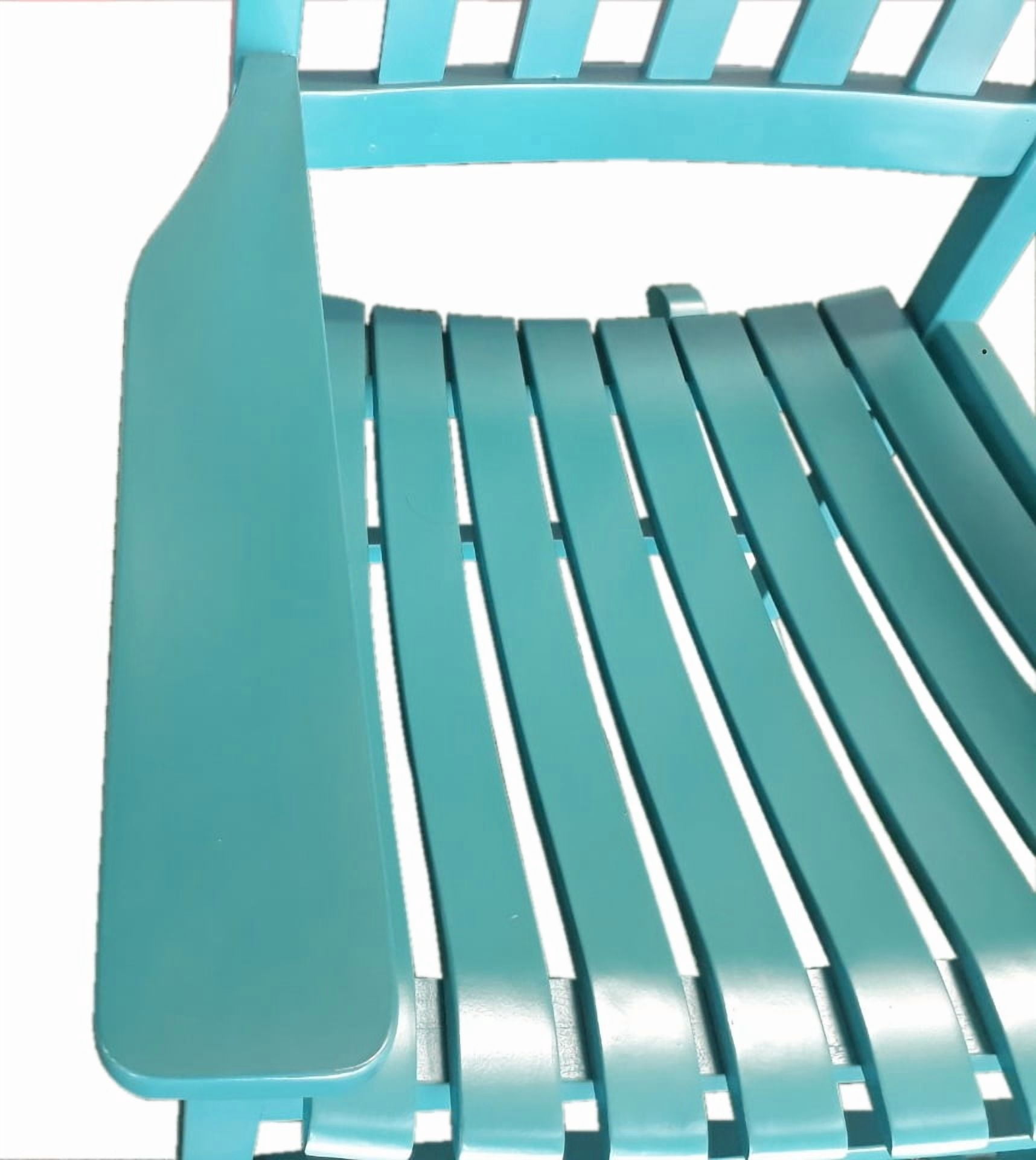 Mainstays Outdoor Wood Porch Rocking Chair, Turquoise