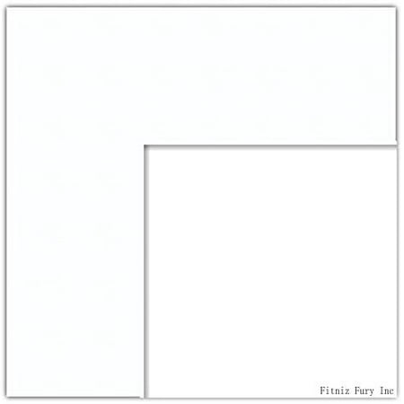 

12X22 Smoo White / Super White Mat For ture Frame 8X18 Opening Size (Mat Frame NOT Included)
