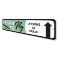 thumbnail image 4 of Learn to Fly Sign, Flying Lessons by Custom Pilot Name Sign, Airplane Decor, Aviation Aluminum Sign - 4x18 inches, 4 of 4