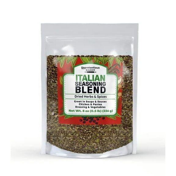Unpretentious Italian Seasoning, 8 oz, Great in Soups & Sauces, Delicious Seasoning Blend