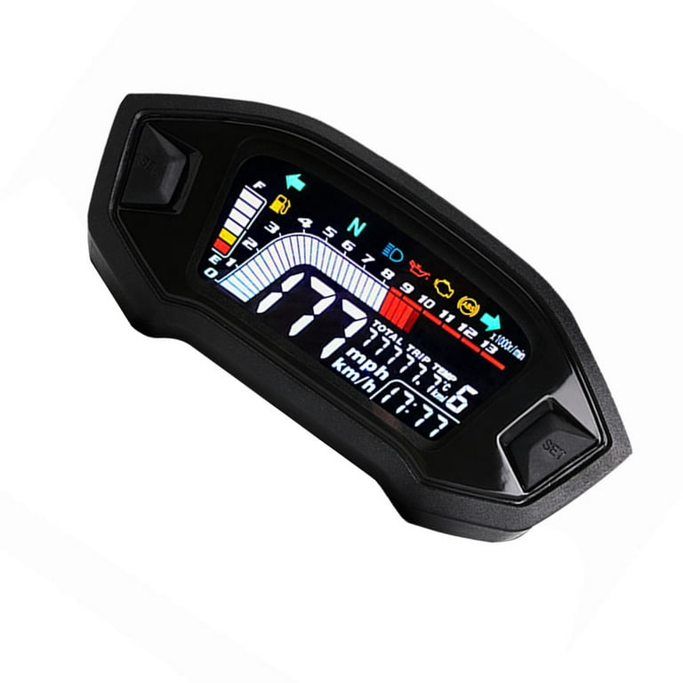 Thermomètre LCD Digital 12V + Sonde Température Durite 18mm Scooter Moto  Maxi 120° TMP-30