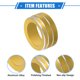 thumbnail image 4 of 3 Uds AC Climatizador Control Perilla Anillo Compatible para Jeep, Dorado Tono, 4 of 8
