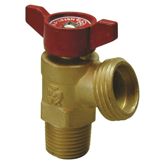 ProLine 3/4 MIP x 3/4 In. Hose Thread Brass Cast Iron Boiler Drain 102-054HN