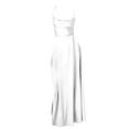 thumbnail image 1 of adviicd Robes de Fête pour Femmes Robe à Volants à Étages pour Femmes Été Décontractée à Imprimé Floral Sans Manches Mini Courte Blanche,TG, 1 of 4