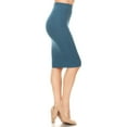 thumbnail image 2 of Women's Pull On High Waist Casual Office Bodycon Solid Pencil Skirt S-3XL, 2 of 5