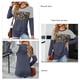 thumbnail image 4 of Blusa con nudo torcido y estampado de leopardo, blusa con nudo torcido y estampado de leopardo, blusa con rayas y estampado de leopardo, calidad superior, 4 of 5