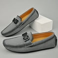 thumbnail image 4 of Big Size Men's Casual Loafers Slip On Leather Shoes Lightweight Driving Shoes Moccasins Classic Penny Loafer Flats Boat Shoes, 4 of 10