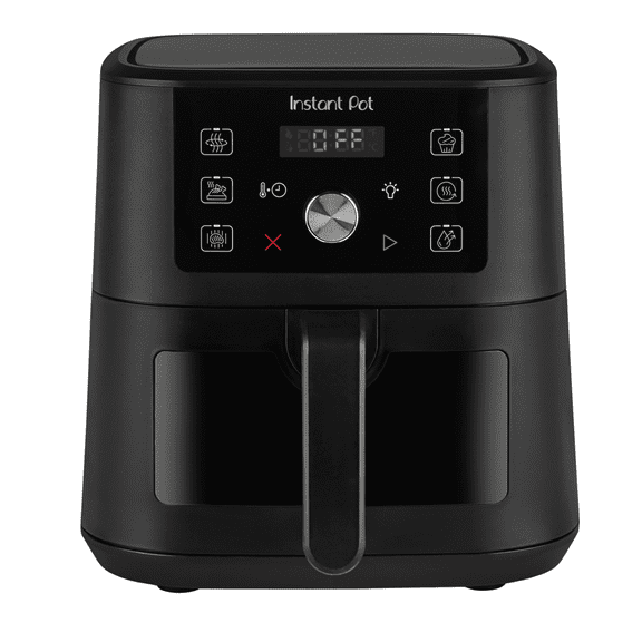 Instant Pot 4QT VORTEX 6-in-1 Mini Air Fryer, Air fry, Bake, Roast, Broil, Dehydrate or Reheat, Black, 4 Quarts