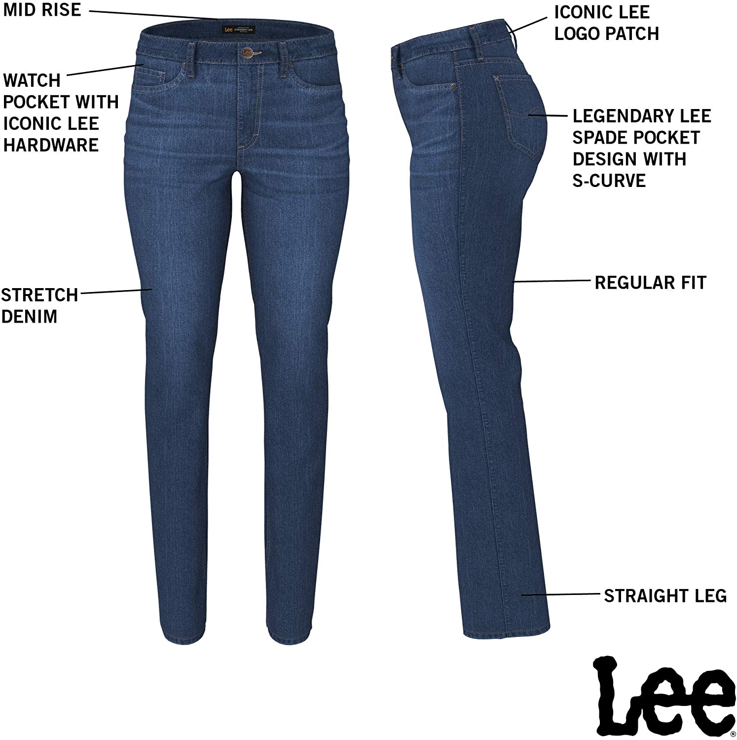 Lee Women's Legendary Straight Leg Jeans photo 6