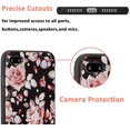 thumbnail image 4 of Floral Case for iPhone 8 Plus iPhone 7 Plus Flower Case for Girls Women with Screen Protector Cute Floral Design Soft TPU Shockproof Full Body Protective Cover for iPhone 7 Plus/8 Plus,Black, 4 of 7