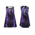 thumbnail image 7 of Naloa Purple Plant White Tiger Print Women's Summer Spring Casual Beach Sundress,Vacation Sleeveless Tank Crewneck Loose Dresses, 7 of 7
