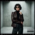 thumbnail image 3 of SA106 Womens Slim Retro Mod Narrow Rectangle Sunglasses Gold-Tone Temple Hinge / Brown Frame - Green Lens, 3 of 5
