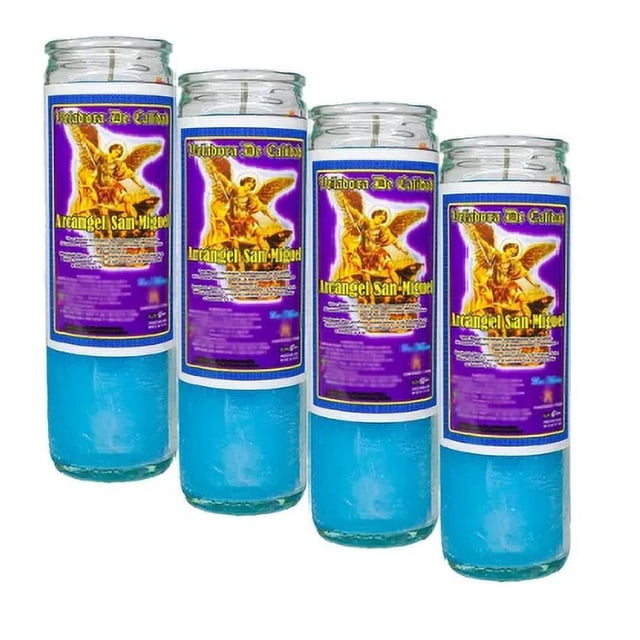 4 Veladoras Ritualizadas, San Miguel Arcángel