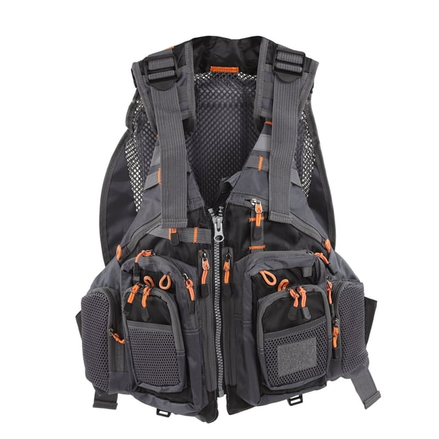 Fishing Vest Backpack, Black Breathable Fly Fishing Vest For Fisherman For Men And Women