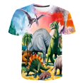 thumbnail image 1 of Funny Printing T-shirt Animal Dinosaur 3D Printed Kids T Shirt Fashion Casual Cartoons T-shirt Boys Girls Children's clothing14T Gong Bohan LED, 1 of 2