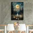 thumbnail image 4 of A White Ghost Stands in A Field of Daisies Home Decor Poster Wall Art Hanging Picture Print Bedroom Decorative Painting Posters Room Aesthetic 24x36inch(60x90cm), 4 of 6