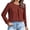 Brick Red, variant on Business Casual Tops for Women! Comdrip Round Neck Wrinkled Casual Outgoing Long Sleeve Round Neck Shirt Top office Tops for Women Work Light Green 2XL