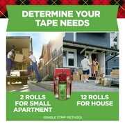 Scotch Tough Grip Moving Packaging Tape, Clear, 1.88 in x 925 in, 1 Roll